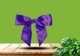 Satin pre-tied bow - Violet