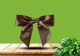 Satin pre-tied bow - Chocolat