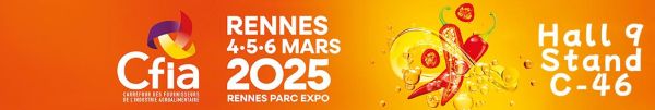 Nous exposons au salon CFIA Rennes du 4 au 6 mars 2025 - Stand C46 !